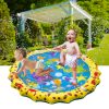 Cartoon Pattern Round Inflatable Outdoor Lawn Sprinkler Pad Children Pad, Diameter: 100cm