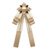 Ladies Court Style Cloth Brooch Lace Bow-knot Bow Tie Costume Accessories