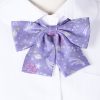 Planet Meteor Pattern College Style Bow-knot Uniform Bow Tie
