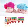 Wooden Train Shape Building Blocks Toy Baby Early Learning Training Toy