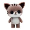 Little Cute PVC Flocking Animal Cat Dolls Creative Gift Kids Toy, Size: 5.5*3.5*6.5cm