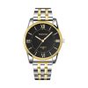 YAZOLE 348 Men Fashion Business Steel Strap Band Quartz Wrist Watch, Luminous Points
