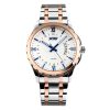 SKMEI 9069 Multifunctional Outdoor Fashion Business Waterproof Interval Gold Shell Quartz Wrist Watch