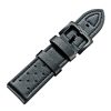 CAGARNY Simple Fashion Watches Band Green Buckle Leather Watch Band, Width: 24mm