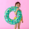 Ice Cream Pattern Inflatable Swimming Ring Thickening Water Ring Lifesaving Ring Suitable for Children Aged 5-9, Size: 70cm