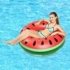 Inflatable Watermelon Shaped Swimming Ring, Inflated Size: 114 x 114cm