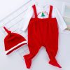 Baby Christmas Clothes One-piece Romper Thicken Plus Velvet Long-sleeved One-piece