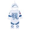 Baby Space Robot Long Sleeve Printed One-piece Suit
