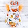 Baby Sleeveless Pumpkin Print Romper Jumpsuit
