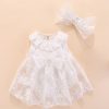 Toddler Girl Dress Group with Bowknot (Color:White Size:66-73)