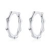 S925 Sterling Silver Fashion Bamboo Joint Women Earrings