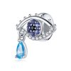 S925 Sterling Silver Mysterious Eye Beads DIY Bracelet Necklace Accessories