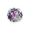 S925 Sterling Silver Simple Hollow Flower Texture Beads DIY Bracelet Necklace Accessories
