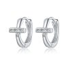 S925 Sterling Silver Shining Ear Buckle Women Earrings