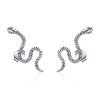 S925 Sterling Silver Smart Snake Ear Studs Women Earrings