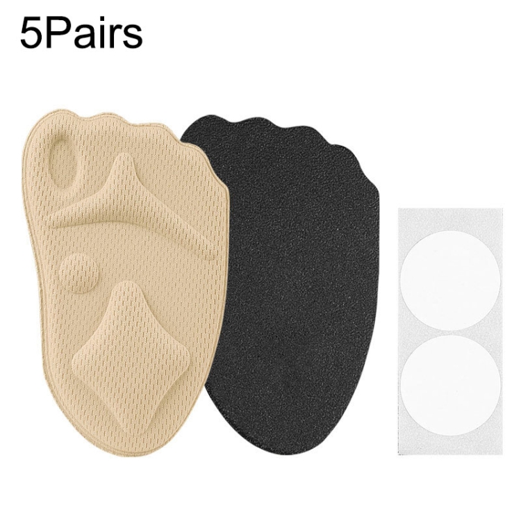 5 Pairs 085 Multi-function High Heels Soft Breathable 4D Sponge Forefoot Pad
