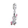 S925 Sterling Silver Mechanical Rabbit Pendant DIY Bracelet Necklace Accessories