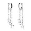 S925 Sterling Silver Tassel Butterfly Ear Stud Women Earrings
