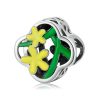 S925 Sterling Silver Delicate Daffodil Beads DIY Bracelet Necklace Accessories