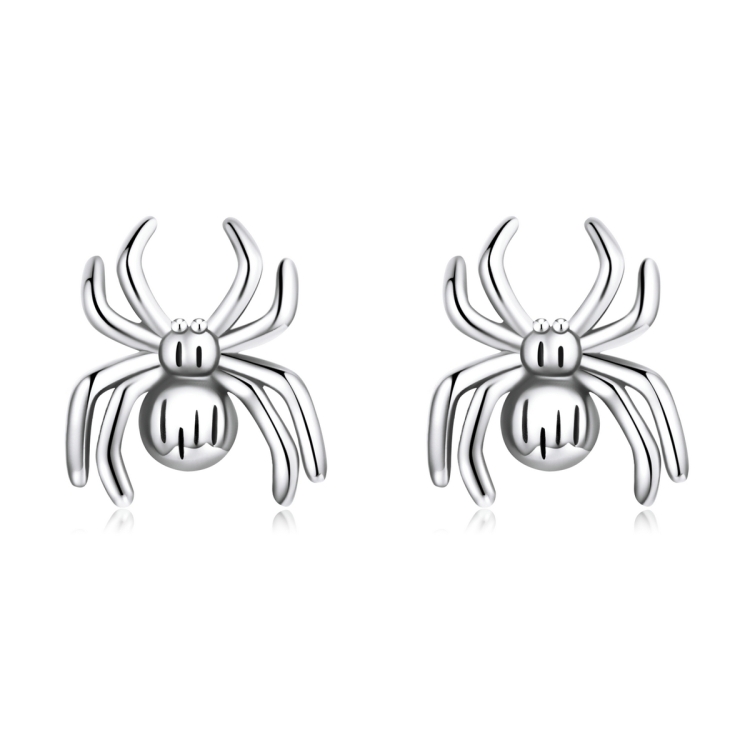S925 Sterling Silver Eight-legged Spider Ear Studs Women Earrings