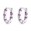 S925 Sterling Silver Mini Ribbon Ear Buckle Women Earrings