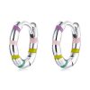 S925 Sterling Silver Mini Ribbon Ear Buckle Women Earrings