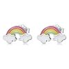 S925 Sterling Silver Rainbow Cloud Ear Stud Women Earrings