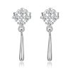 S925 Sterling Silver Bright Ear Stud Women Earrings