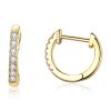 S925 Sterling Silver Simple Ear Buckle Women Earrings