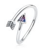 S925 Sterling Silver Arrow Of Love Women Open Ring