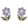 S925 Sterling Silver Flower Ear Stud Women Earrings