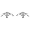 S925 Sterling Silver Mini Swallow Ear Stud Women Earrings
