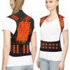 HailiCare Household Neck Back Waist Protector Waistcoat Warm Vest Protective Gear with Magnet Therapy