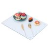 Transparent Acrylic Rectangular Cutting Board with Anti-Slip Mat, Size: 40x30x0.3cm