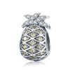 S925 Sterling Silver Summer Pineapple Beads DIY Bracelet Necklace Accessories