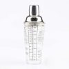 Stainless Steel Glass Cocktail Shaker Tools Milk Tea Cup with Scale, Capacity: 450ml