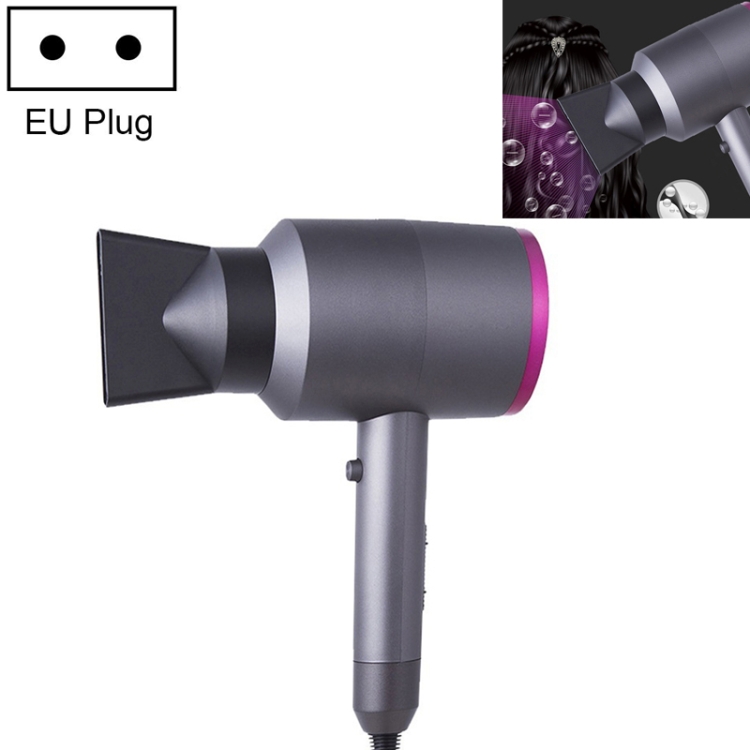 Household High-power Silent Blow Dryer,Constant Temperature Hot and Cold Negative Ion Hair Drier, EU Plug