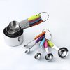 kn650 10 in 1 Colorful Stainless Steel Measuring Spoon Cake Mold Baking Tool Set