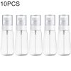10 PCS Portable Refillable Plastic Fine Mist Perfume Spray Bottle Transparent Empty Spray Sprayer Bottle, 80ml