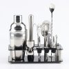 18 in 1 Cocktail Shaker Tools Setwith Acrylic Mount, , Capacity: 750ml