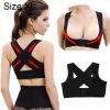 Women Ultrathin Kyphosis Correction Shoulder Support Tight-fitting Orthopedic Belt, Size:XL