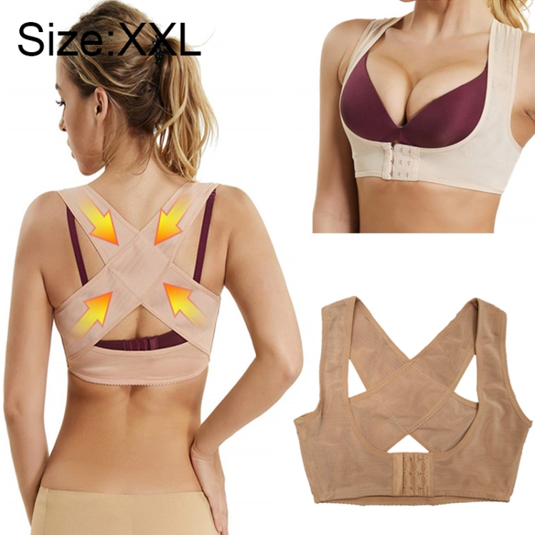 Women Ultrathin Kyphosis Correction Shoulder Support Tight-fitting Orthopedic Belt, Size:XXL