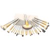 24 in 1 High-grade Beige Beauty Makeup Brushes Tools Kit, Size: 25.4*52.6cm