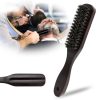 Wooden Handle Boar Brush Cleaning Hair Men Beard Brush Anti-static Barber Shop Hair Styling Comb Shaving Tools