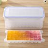 Small Square Ice Mold Trays Multi-layer Mold with Cover Ice Storage Box, 4 Layers
