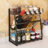 Creative Kitchen Three-layer Storage Shelf Spice Rack