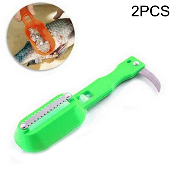 2 PCS Kitchen Essential Fish Scraper Fish Scale Planing Knife with Cover