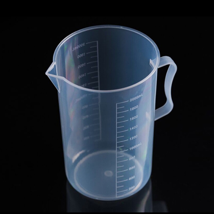 2000ml PP Plastic Flask Digital Measuring Cup Cylinder Scale Measure Glass Lab Laboratory Tools