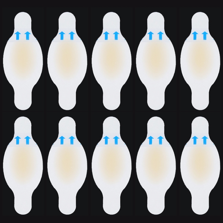 10 PCS Foot Care Skin Hydrogel Analgesic Plaster Blisters Slip Heel Protector Size: 28x69cm