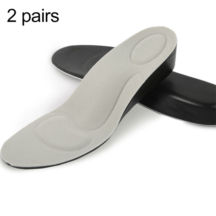 3.5cm PU Breathable Sport Height Increase Insoles, Size: L